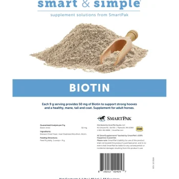 Sale SMARTPAK SmartEquine™ Smart & Simple® Biotin Powder-Bag - 1.1 lbs.