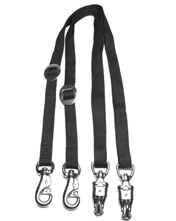 Hot JACKS MFG Nylon Web Cross Ties Black