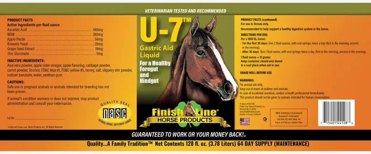 DhbXPmQu_1.webp Outlet ANIMAL HEALTH INT Finish Line® U-7 Gastric Aid™ Liquid