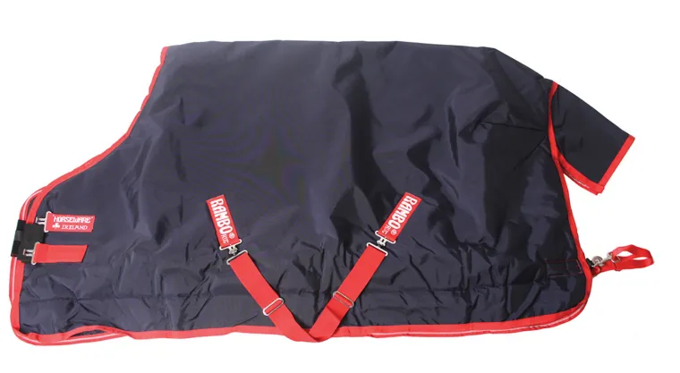 DjmUKFoL_2.webp Sale HORSEWARE ® Ireland Rambo® Original 1000D Medium-Weight Turnout Blanket–200G Navy/Red