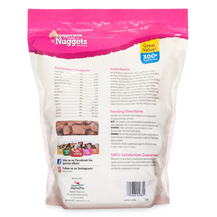 GjobWHNY_10.webp New ANIMAL HEALTH INT Manna Pro® Bite-Size Nuggets - 4 lb
