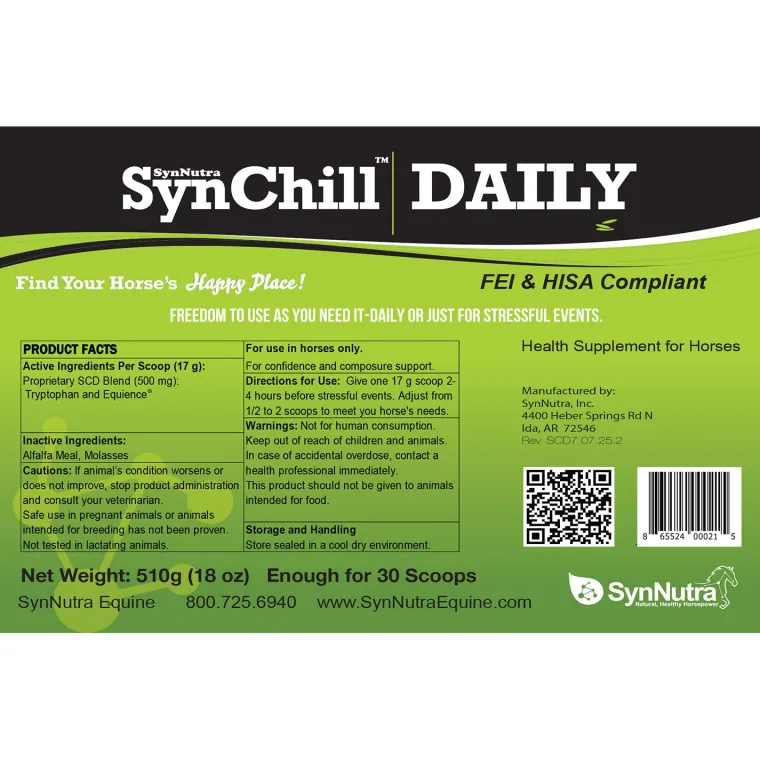 Gtarcgvn_1.webp Fashion SYNNUTRA EQUINE ® SynChill™ Daily Pellets