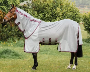 Outlet HORSEWARE ® Ireland Amigo® Bug Buster® with No-Fly Zone™ Silver/Burgundy