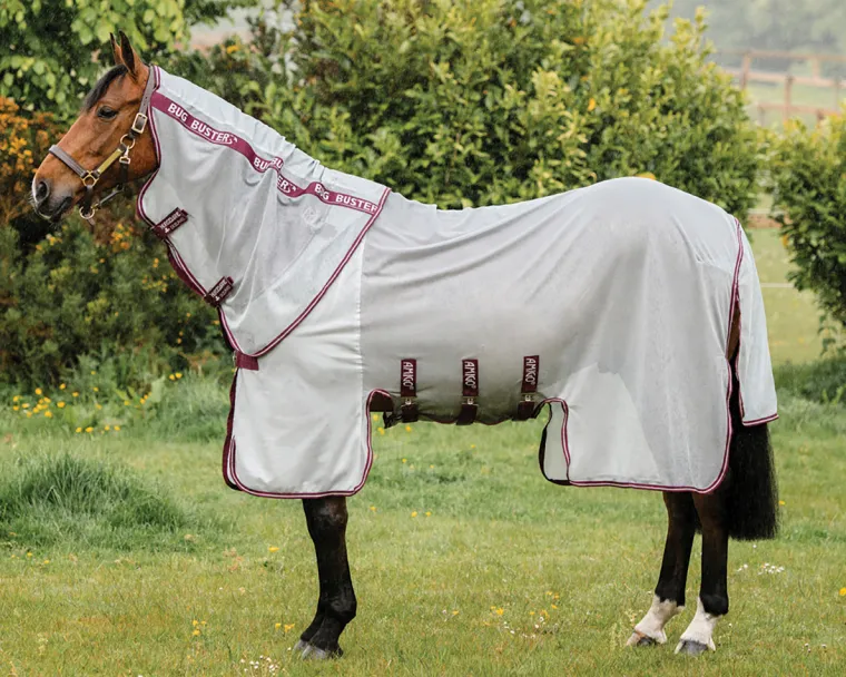 HWXFcWkY_0.webp Outlet HORSEWARE ® Ireland Amigo® Bug Buster® with No-Fly Zone™ Silver/Burgundy