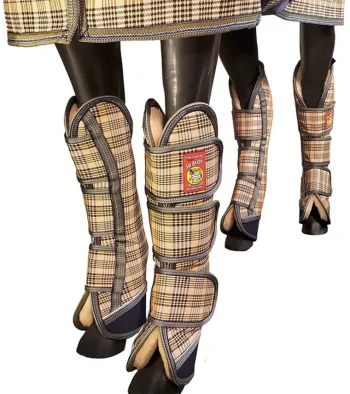 Clearance JACKS MFG 5/A Baker® Fleece Trailering Boots Baker Plaid