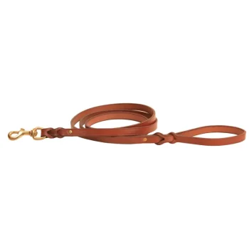Online TORY LEATHER Split-Twist Creased Leather Dog Leash