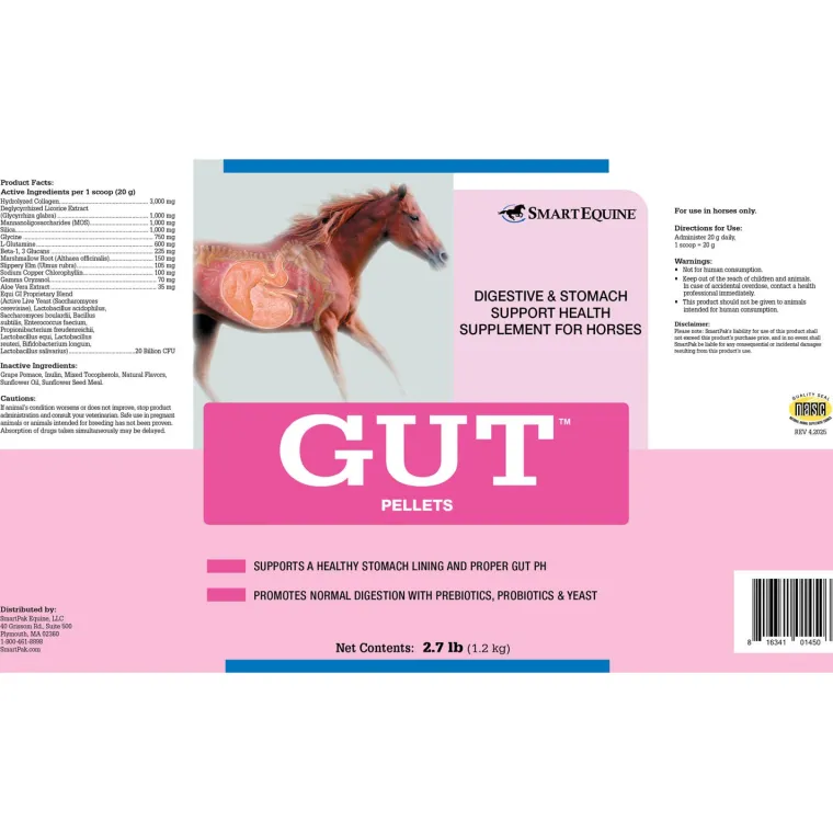 ImvAsQMA_1.webp Outlet SMARTPAK GUT™ Pellets by SmartEquine™ - 2.7 lbs