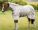 Hot HORSEWARE ® Ireland Rambo® Protector Fly Sheet Silver/Navy