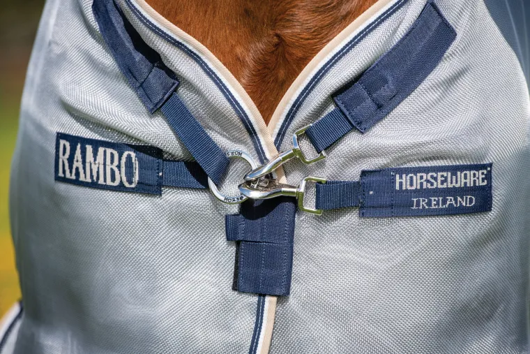 MWfQdcuW_3.webp Hot HORSEWARE ® Ireland Rambo® Protector Fly Sheet Silver/Navy