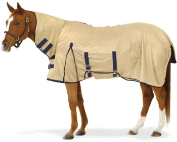 Fashion ERS Equi-Essentials Soft Mesh Fly Sheet with Attached Neck Tan