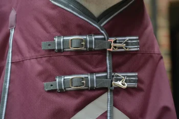 Sale WEATHERBEETA ® ComFiTec™ Plus Dynamic II Standard Neck Lite Turnout Maroon/Grey/White