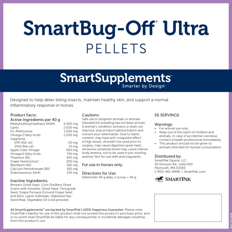 NiRHcZYk_1.webp Outlet SMARTPAK SmartEquine™ SmartBug-Off® Ultra Pellets - 5 lbs.