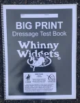 Outlet WHINNY WIDGETS ® Big Print Dressage Test Book (2023-2027)