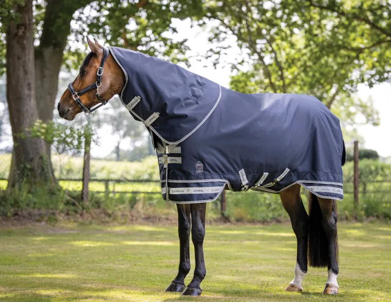 THPHabsy_0.webp Sale HORSE HEALTH TRADE LeMieux® Arika Storm-Tek 100 Gram Turnout Blanket Navy
