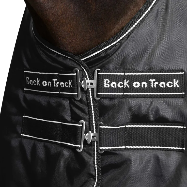 ULHSPKeQ_2.webp Sale BACK ON TRACK BOT LL Back on Track® Millie Stable Blanket 100G with Woven Lining Black