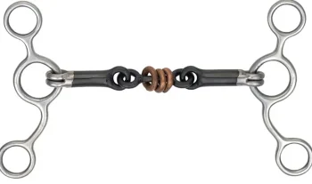 Sale SHIRES EQUESTRIAN Shires Sweet Iron & Copper Tom Thumb with Roller Link Black Sweet Iron