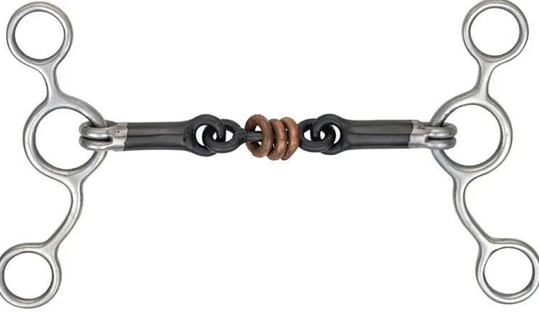 VJYDVCYn_0.webp Sale SHIRES EQUESTRIAN Shires Sweet Iron & Copper Tom Thumb with Roller Link Black Sweet Iron