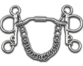 Best TOKLAT ORIGINALS Myler® Low Port Pelham MB 04 Stainless Steel