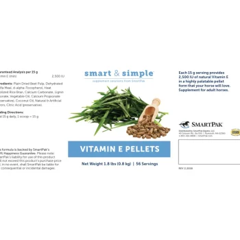 Clearance SMARTPAK SmartEquine™ Smart & Simple® Vitamin E Pellets - 1.8 lbs.