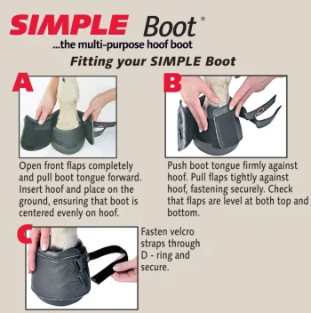 New TOKLAT ORIGINALS Cavallo™ Simple Slim Sole Hoof Boots Black