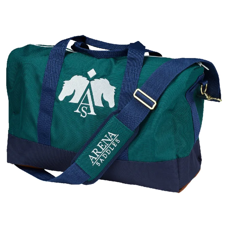 arena-duffel-bag-hZfZWwVk-0.webp Clearance SADDLERY BRANDS INTL Arena Duffel Bag Dark Green/Navy/White