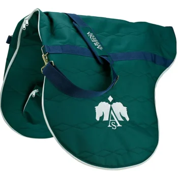 Outlet SADDLERY BRANDS INTL Arena Saddle Bag Dark Green/Navy/White/Caramel