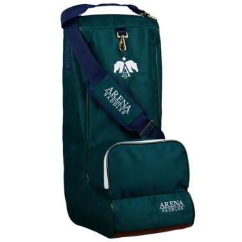 Clearance SADDLERY BRANDS INTL Arena Tall Boot Bag Dark Green/Navy/White/Caramel