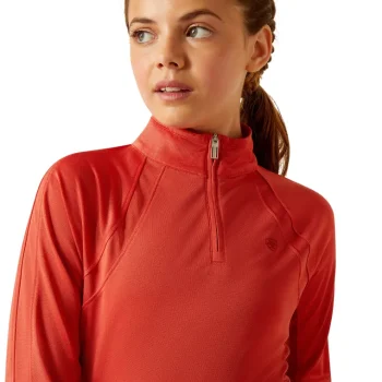 New ARIAT-APPAREL Ariat® Kids’ Solid Sunstopper Shirt 3.0 Baked Apple