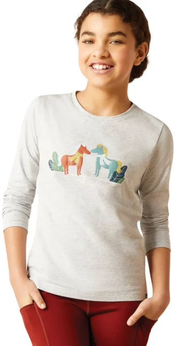Outlet ARIAT-APPAREL Ariat® Kids’ Winter Fashions Tee Heather Grey