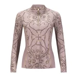 Hot ARISTA EQUESTRIAN Arista® Golden Stirrups Quarter-Zip Long Sleeve Sun Shirt Peony