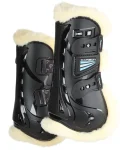 New SHIRES EQUESTRIAN ARMA Carbon SupaFleece Tendon Boots Black