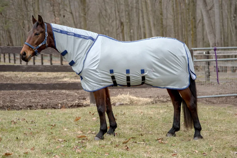 atssZGTG_0.webp Online JPC EQUESTRIAN TuffRider® Comfy Plus Combo Neck Fly Sheet Quarry