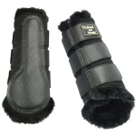 New BACK ON TRACK BOT LL Back On Track® 3D Mesh Splint Boots With Faux Fur Black