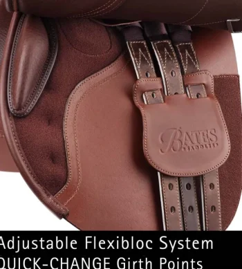 Clearance SADDLERY BRANDS INTL Bates Caprilli Close Contact Classic Forward Flap Saddle Brown