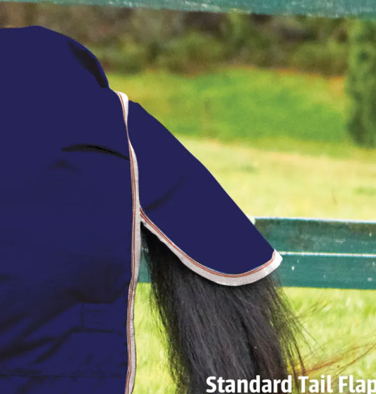 blyAcRjh_9.webp Hot WEATHERBEETA ® ComFiTec™ Essential Combo Neck Medium-Weight Turnout Blanket Navy/Silver/Red