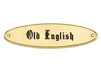 Sale CRW Brass Raised Oval Nameplate