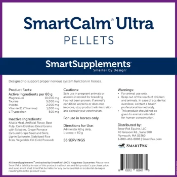 Online SMARTPAK SmartEquine™ SmartCalm® Ultra Pellets - 7.5 lbs.