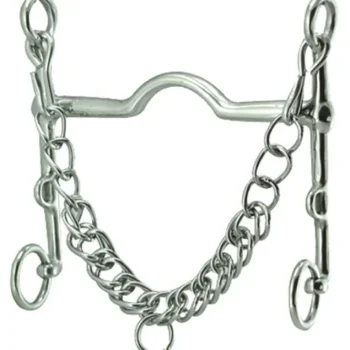 Fashion INTREPID INTL Coronet Thin Wide Port Curb Weymouth Bit Stainless Steel