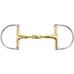 Hot INT RIDING HELMET Curved Mouth Hunter D-Ring Bit With Lozenge German Silver