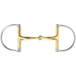 Best INT RIDING HELMET Curved Mouth Hunter D-Ring Bit German Silver