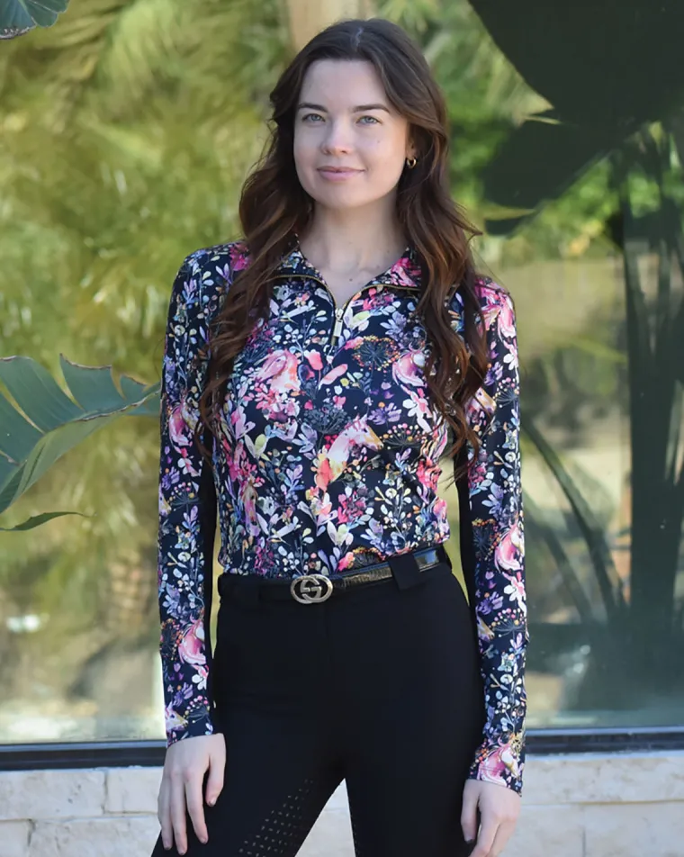 dancing-equestrian-ladies-equu-DPkeWxeP-2.webp Outlet DANCING EQUESTRIAN Ladies’ Equus Garden Long Sleeve Shirt Black