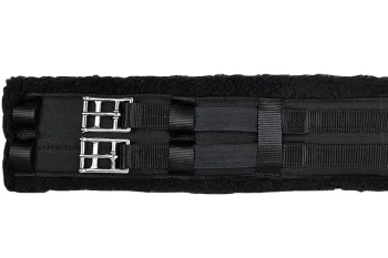 Discount KING YOUNG DS Fleece Dressage Girth Black