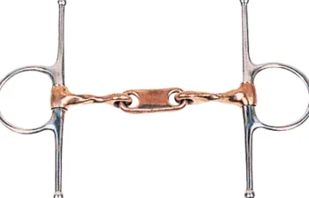 New INTREPID INTL DS Twisted Copper Dr. Bristol Full Cheek Snaffle Bit