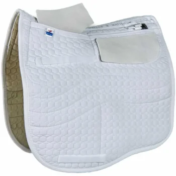 Hot WORLD EQUSTRN BRNDS E.A. Mattes Dressage EuroFit Quilt Only Correction Pad With Pockets For Shims