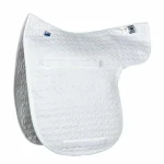 Clearance WORLD EQUSTRN BRNDS E.A. Mattes Dressage Light Flannel Contoured Pad White