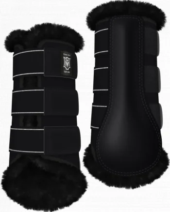 New WORLD EQUSTRN BRNDS E.A. Mattes Front Sheepskin Boots