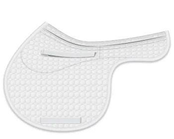 Best WORLD EQUSTRN BRNDS E.A. Mattes Jump Contour Quilt Only Correction Pad With Pockets For Shims White