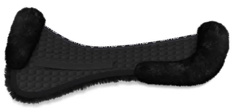 ea-mattes-platinum-ewwa-sheeps-PikxySeS-0.webp Sale WORLD EQUSTRN BRNDS E.A. Mattes Platinum EWWA Sheepskin Dressage Half Pad With Rear Trim