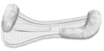 Online WORLD EQUSTRN BRNDS E.A. Mattes Platinum EWWA Sheepskin Dressage Correction Half Pad With Rear Trim