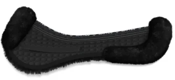 Clearance WORLD EQUSTRN BRNDS E.A. Mattes Platinum EWWA Sheepskin All-Purpose Correction Half Pad With Rear Trim